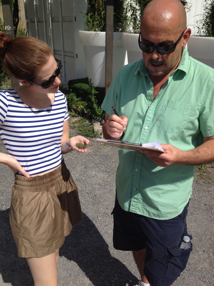 Noèmie and Stephen recording details about their object. Photo: Shauna Janssen © 2014.